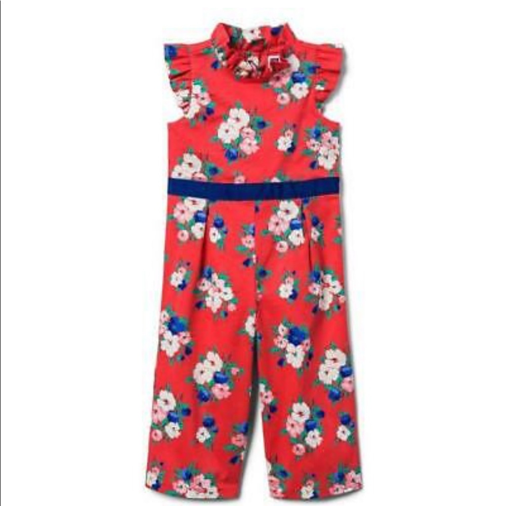 Baby Girls Janie and Jack Floral Jumpsuit